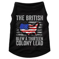 The British Blew A 13 Colony Lead Funny 4th Of July Doggie Tank