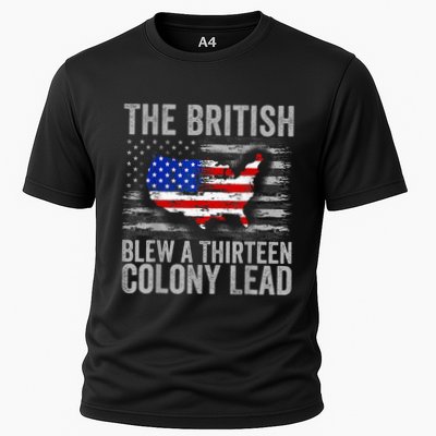 The British Blew A 13 Colony Lead Funny 4th Of July Performance Shirt