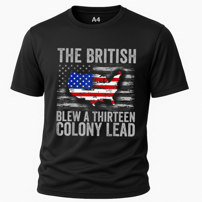 The British Blew A 13 Colony Lead Funny 4th Of July Performance Shirt
