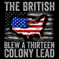 The British Blew A 13 Colony Lead Funny 4th Of July 16 in Basic Backpack