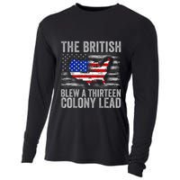 The British Blew A 13 Colony Lead Funny 4th Of July Cooling Performance Long Sleeve Crew