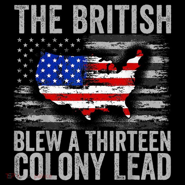 The British Blew A 13 Colony Lead Funny 4th Of July Cooling Performance Long Sleeve Crew