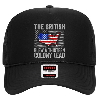 The British Blew A 13 Colony Lead Funny 4th Of July Trucker Hat