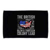 The British Blew A 13 Colony Lead Funny 4th Of July Microfiber Hand Towel