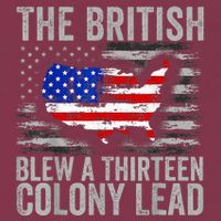 The British Blew A 13 Colony Lead Funny 4th Of July 16oz Travel Tumbler