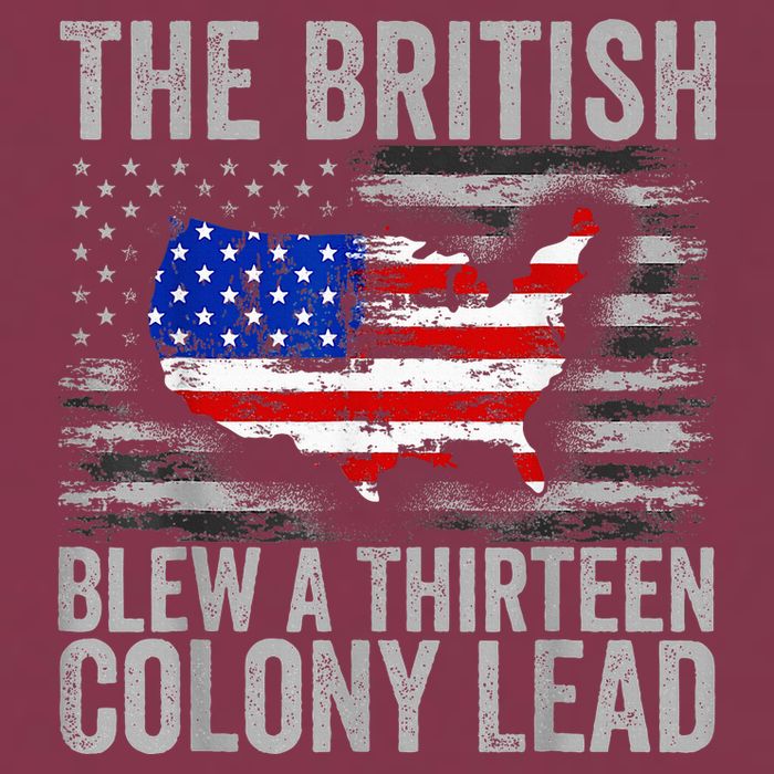 The British Blew A 13 Colony Lead Funny 4th Of July 16oz Travel Tumbler