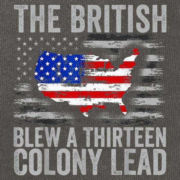 The British Blew A 13 Colony Lead Funny 4th Of July Cotton Canvas Backpack