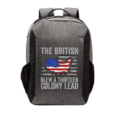 The British Blew A 13 Colony Lead Funny 4th Of July Vector Backpack