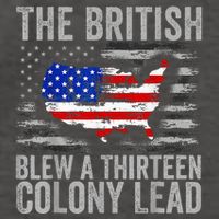The British Blew A 13 Colony Lead Funny 4th Of July Vector Backpack