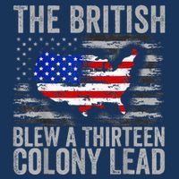 The British Blew A 13 Colony Lead Funny 4th Of July Infant Baby Jersey Bodysuit