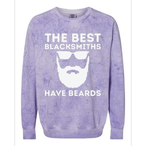 The Best Blacksmiths Have Beards Colorblast Crewneck Sweatshirt