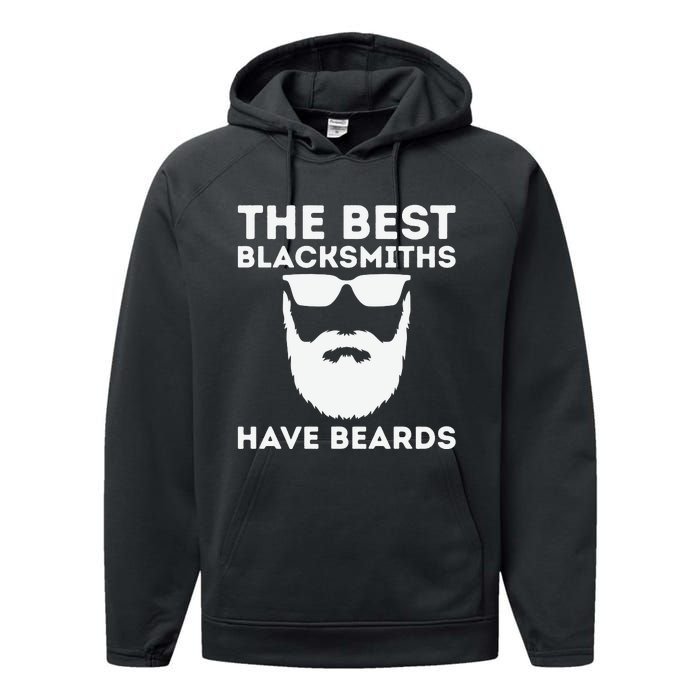 The Best Blacksmiths Have Beards Performance Fleece Hoodie