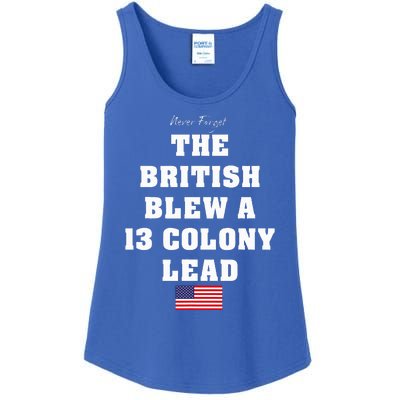 The British Blew A Thirteen Colony Lead Ladies Essential Tank