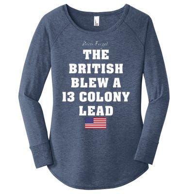 The British Blew A Thirteen Colony Lead Women's Perfect Tri Tunic Long Sleeve Shirt