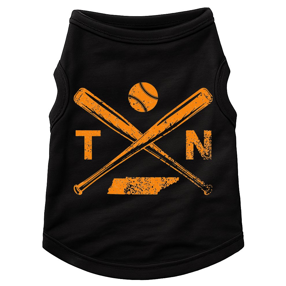 Tennessee Baseball Bats & Ball Classic Baseball Player Doggie Tank
