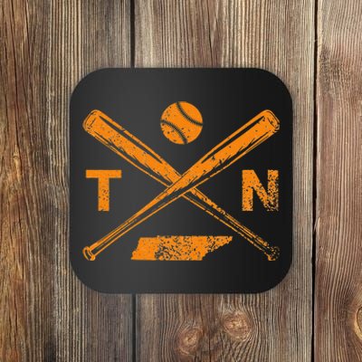 Tennessee Baseball Bats & Ball Classic Baseball Player Coaster