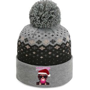 Trump Blowing Bubble Funny Trump 2024 Gift The Baniff Cuffed Pom Beanie