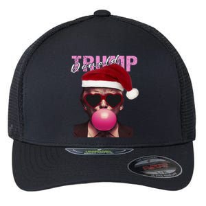 Trump Blowing Bubble Funny Trump 2024 Gift Flexfit Unipanel Trucker Cap