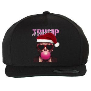 Trump Blowing Bubble Funny Trump 2024 Gift Wool Snapback Cap