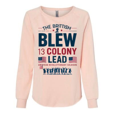 The British Blew A 13 Colony Lead A Thirteen Colony Lead Womens California Wash Sweatshirt