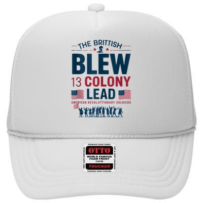 The British Blew A 13 Colony Lead A Thirteen Colony Lead High Crown Mesh Back Trucker Hat