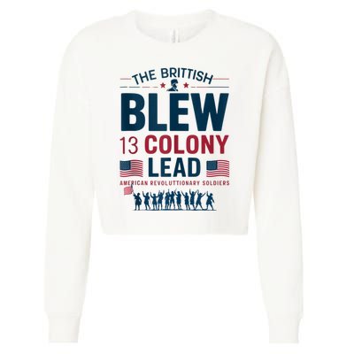 The British Blew A 13 Colony Lead A Thirteen Colony Lead Cropped Pullover Crew