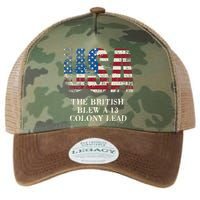The British Blew A 13 Colony Lead Funny 4th Of July Legacy Tie Dye Trucker Hat