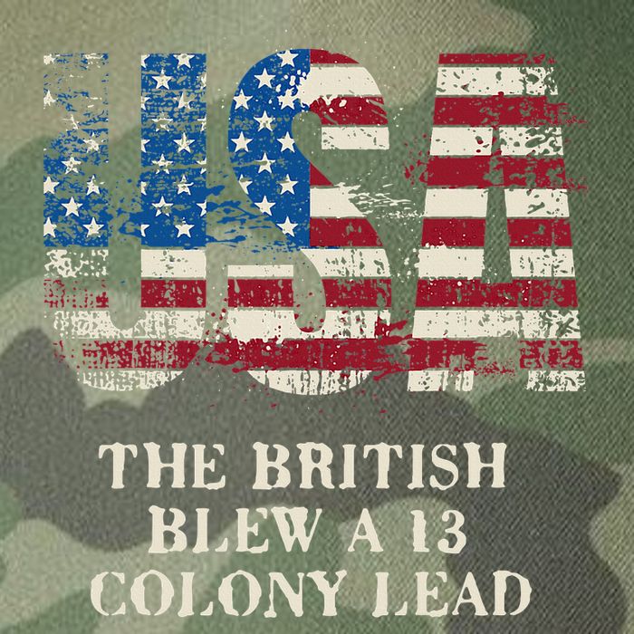 The British Blew A 13 Colony Lead Funny 4th Of July Legacy Tie Dye Trucker Hat
