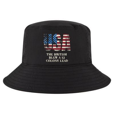 The British Blew A 13 Colony Lead Funny 4th Of July Cool Comfort Performance Bucket Hat