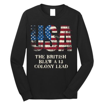 The British Blew A 13 Colony Lead Funny 4th Of July Long Sleeve Shirt