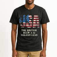 The British Blew A 13 Colony Lead Funny 4th Of July Tall T-Shirt