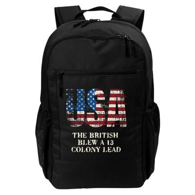 The British Blew A 13 Colony Lead Funny 4th Of July Backpack