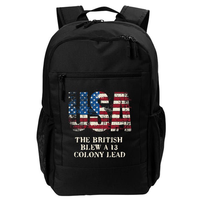 The British Blew A 13 Colony Lead Funny 4th Of July Backpack