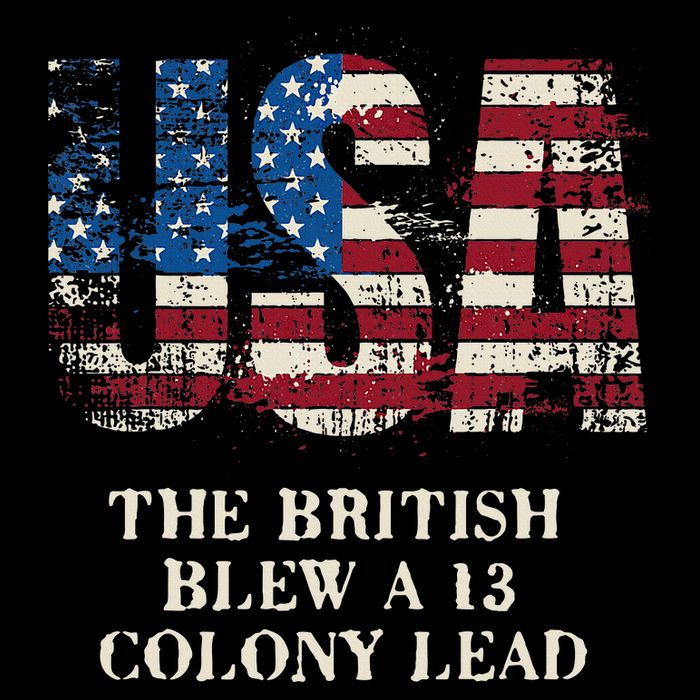 The British Blew A 13 Colony Lead Funny 4th Of July Sustainable Bucket Hat