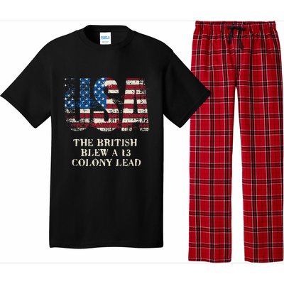 The British Blew A 13 Colony Lead Funny 4th Of July Pajama Set