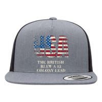 The British Blew A 13 Colony Lead Funny 4th Of July Flat Bill Trucker Hat