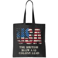 The British Blew A 13 Colony Lead Funny 4th Of July Bag