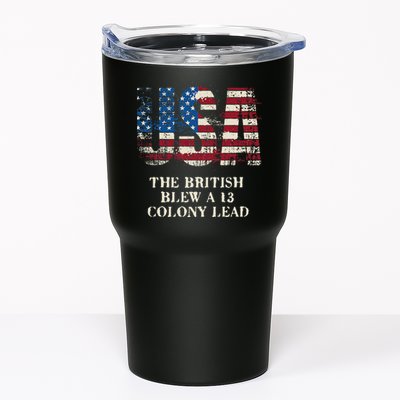 The British Blew A 13 Colony Lead Funny 4th Of July Tumbler