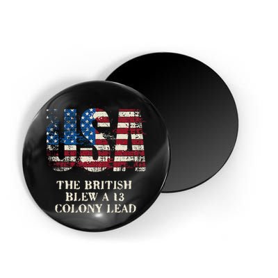 The British Blew A 13 Colony Lead Funny 4th Of July Magnet