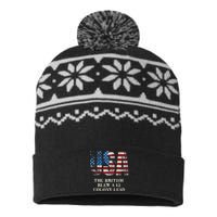 The British Blew A 13 Colony Lead Funny 4th Of July USA-Made Snowflake Beanie