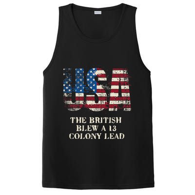 The British Blew A 13 Colony Lead Funny 4th Of July PosiCharge Competitor Tank