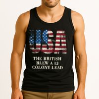The British Blew A 13 Colony Lead Funny 4th Of July Tank Top