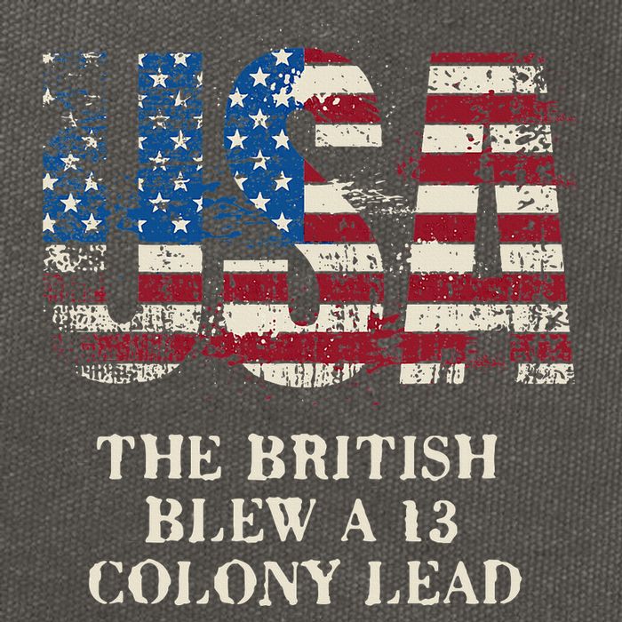 The British Blew A 13 Colony Lead Funny 4th Of July Cotton Canvas Backpack