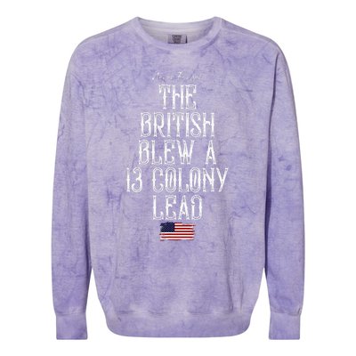 The British Blew A 13 Colony Lead Colorblast Crewneck Sweatshirt