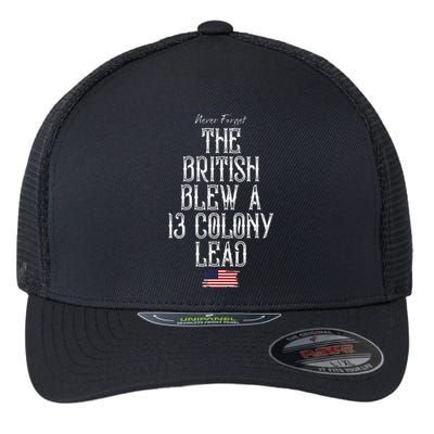 The British Blew A 13 Colony Lead Flexfit Unipanel Trucker Cap