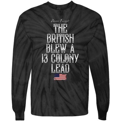 The British Blew A 13 Colony Lead Tie-Dye Long Sleeve Shirt