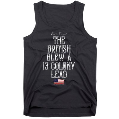 The British Blew A 13 Colony Lead Tank Top