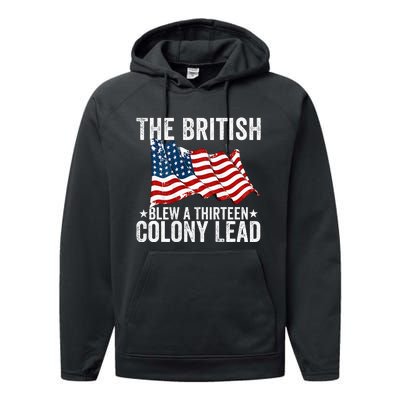 The British Blew A Thirteen Colony Lead Performance Fleece Hoodie