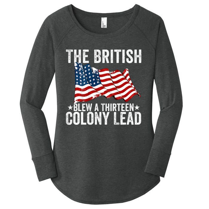 The British Blew A Thirteen Colony Lead Women's Perfect Tri Tunic Long Sleeve Shirt