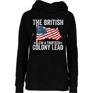 The British Blew A Thirteen Colony Lead Womens Funnel Neck Pullover Hood